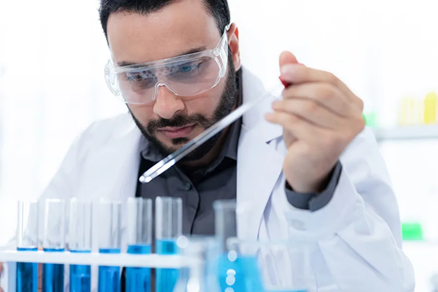 Laboratory testing of ink samples