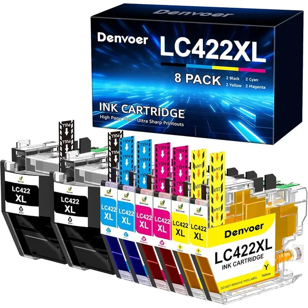 Denvoer LC422XL Ink Cartridges